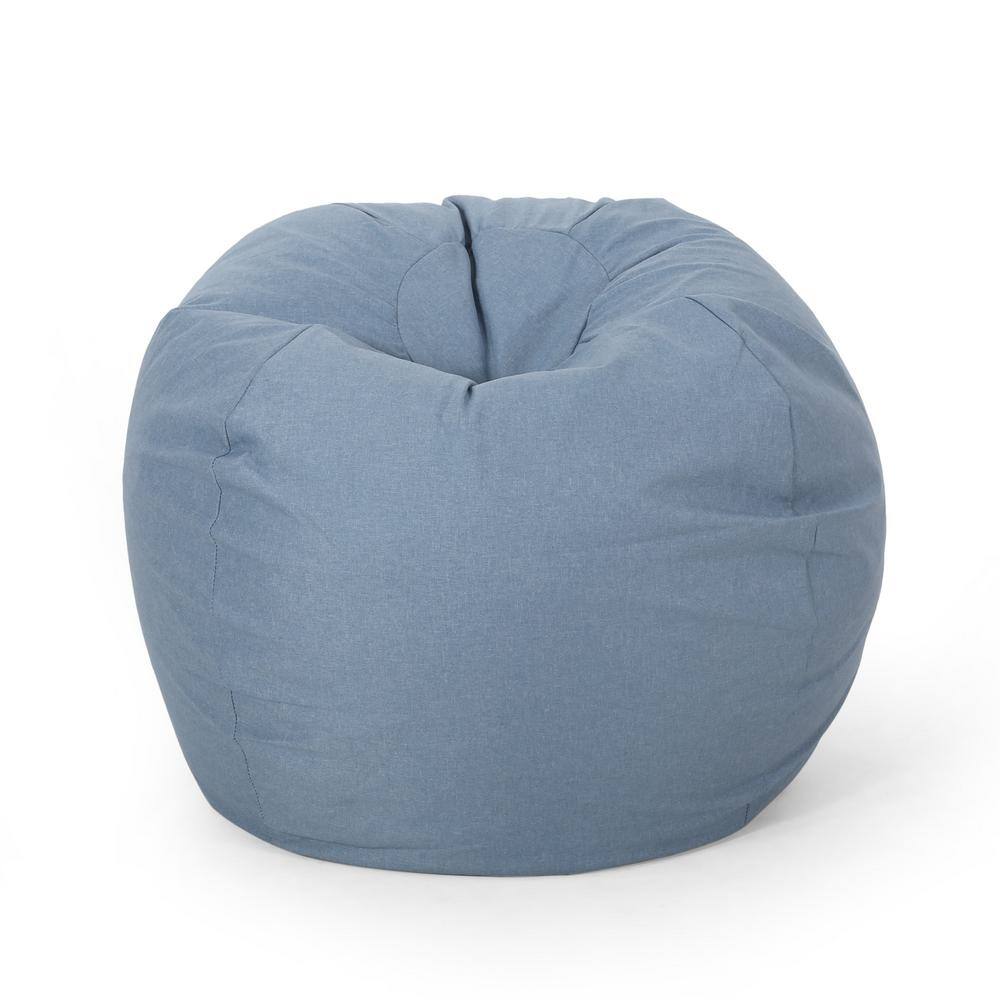 Noble House Chrisholm Teal Bean Bag (25 in. x 34 in. x 34 in.)-83984 ...