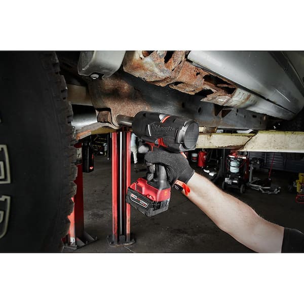 Milwaukee M18 FUEL 18V Lithium-Ion Brushless Cordless 1/2 in. Impact Wrench  w/Friction Ring Kit w/One 5.0 Ah Battery and Bag 2767-21B The Home Depot