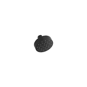 Awaken G90 1-Spray Patterns with 2.5 GPM 3.5 in. Wall Mount Fixed Showerhead in Matte Black