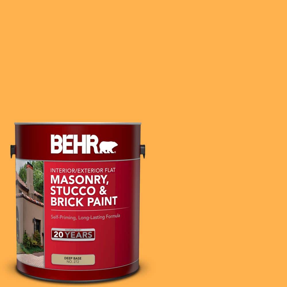 1 gal. #P250-6 Splendor Gold Flat Interior/Exterior Masonry, Stucco and Bri