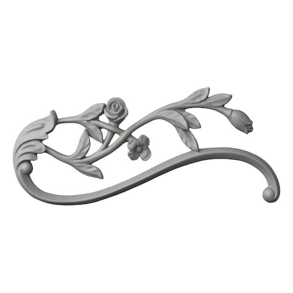 0.63 in. x 4.75 in. x 10.63 in. Polyurethane Applique and Onlay Moulding