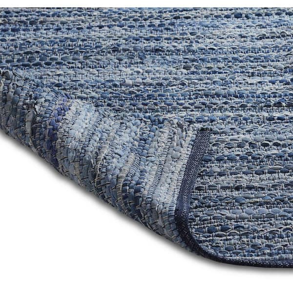 Chesapeake Merchandising Chindi Denim 5 ft. x 7 ft. Indoor Area