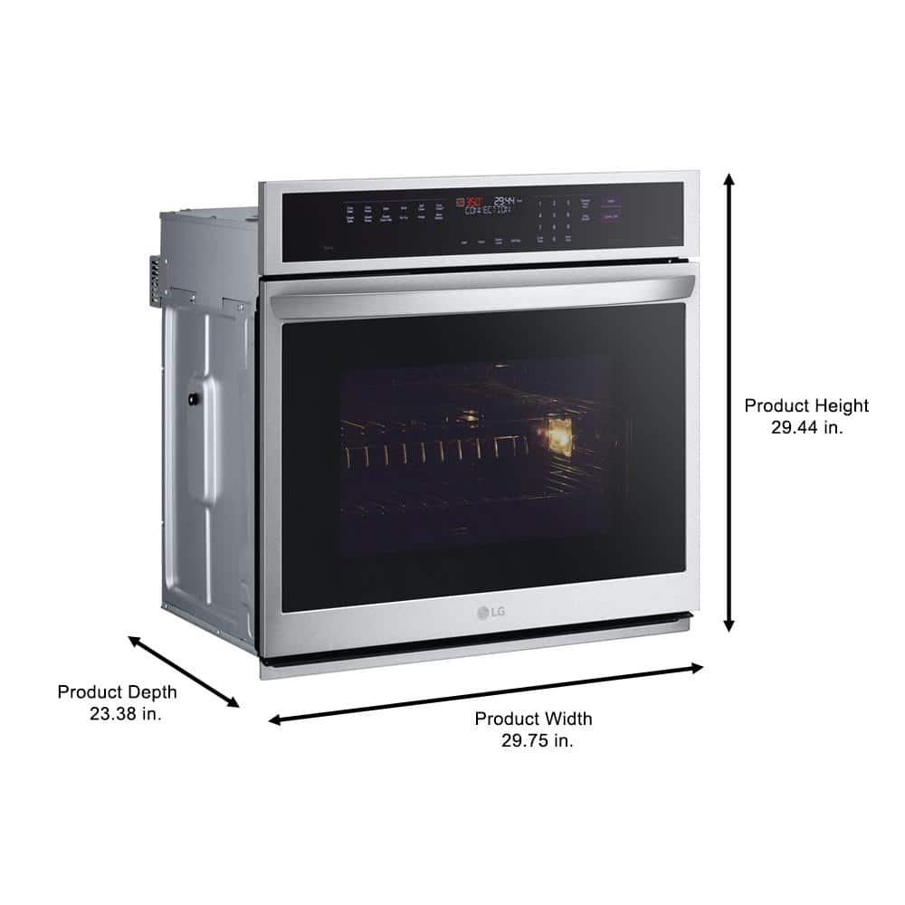 30-Inch Stainless Steel Smart Convection Wall Oven