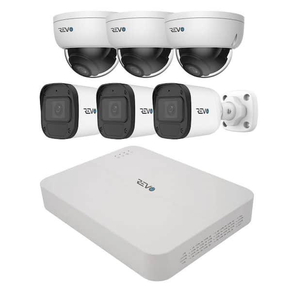 ULTRA BLUE SERIES 4K 8 Channel Wired PoE NVR Smart Security Camera System with 2TB HDD and 6 x 2K (4MP) Cameras