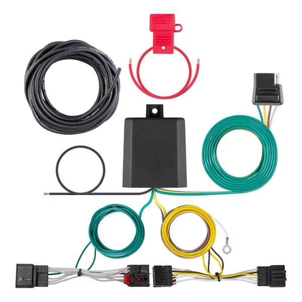 CURT Custom Wiring Harness 4-Way Flat Output Select Volkswagen Passat
