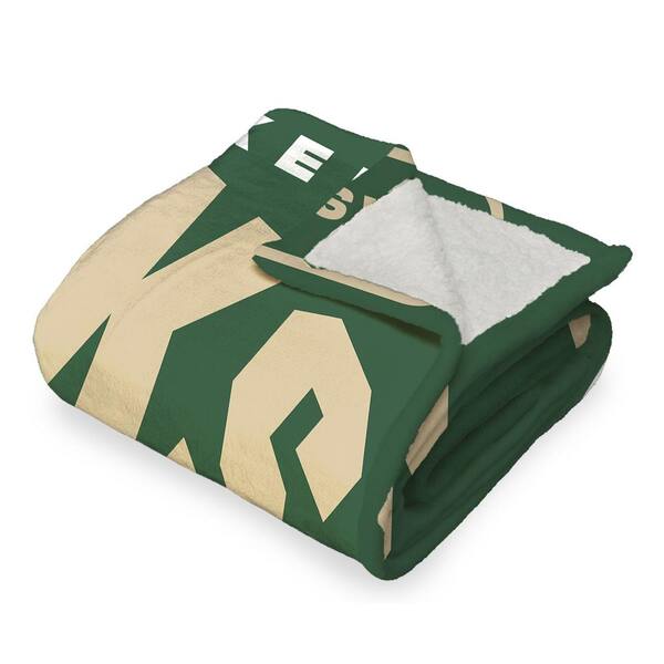 THE NORTHWEST GROUP NBA Bucks High Block Silk Touch Multicolor Sherpa Throw Blanket