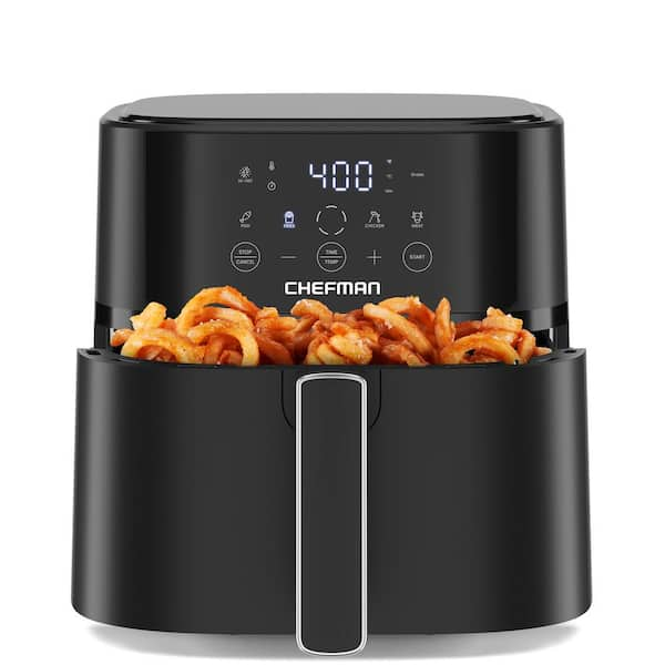 Chefman 6 Qt. Black Air Fryer with Hi-Fry Function RJ38-6T-BLACK - The ...