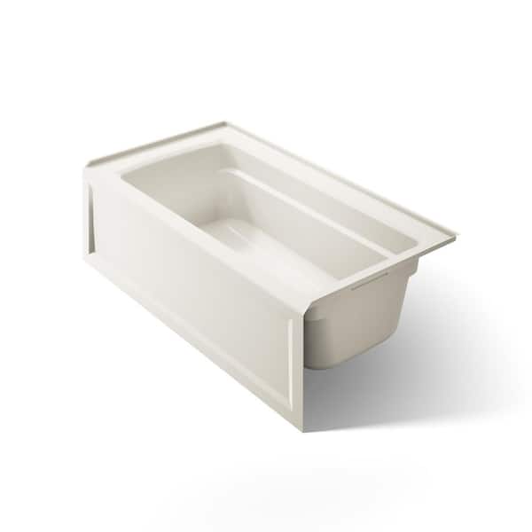KOHLER Archer 60 in. x 32 in. Soaking Bathtub with Right-Hand Drain in Biscuit