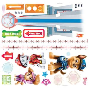 Multicolor Paw Patrol Growth Chart Peel and Stick Wall Decals