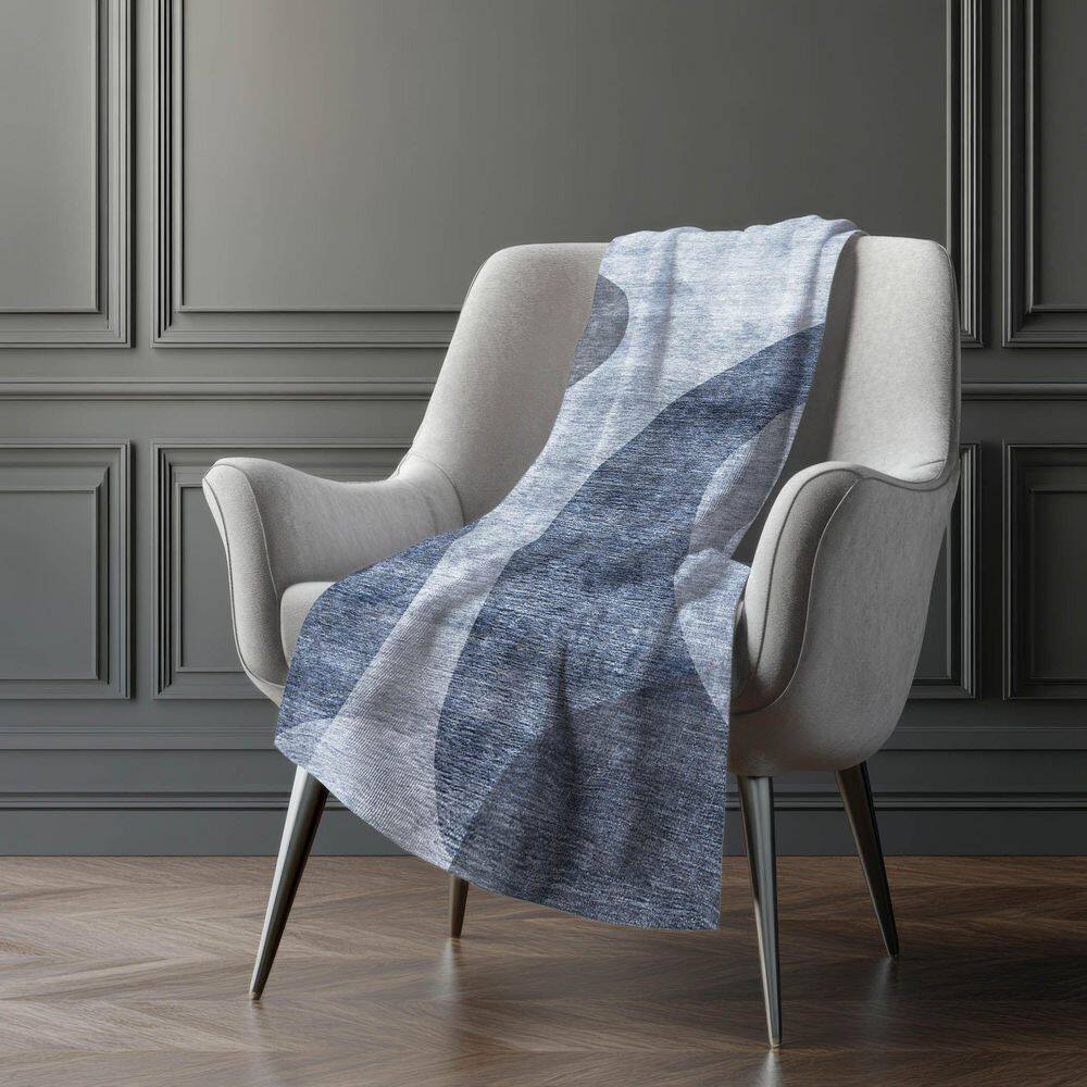 Premium Machine Washable ASB657 Blue 50 in. x 70 in. Sherpa Throw Blanket price history on PriceWatchPro