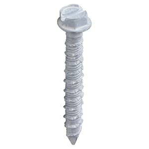 1/4 in. x 1-3/4 in. White UltraShield Hex Washer-Head Concrete Anchors (75-Pack)