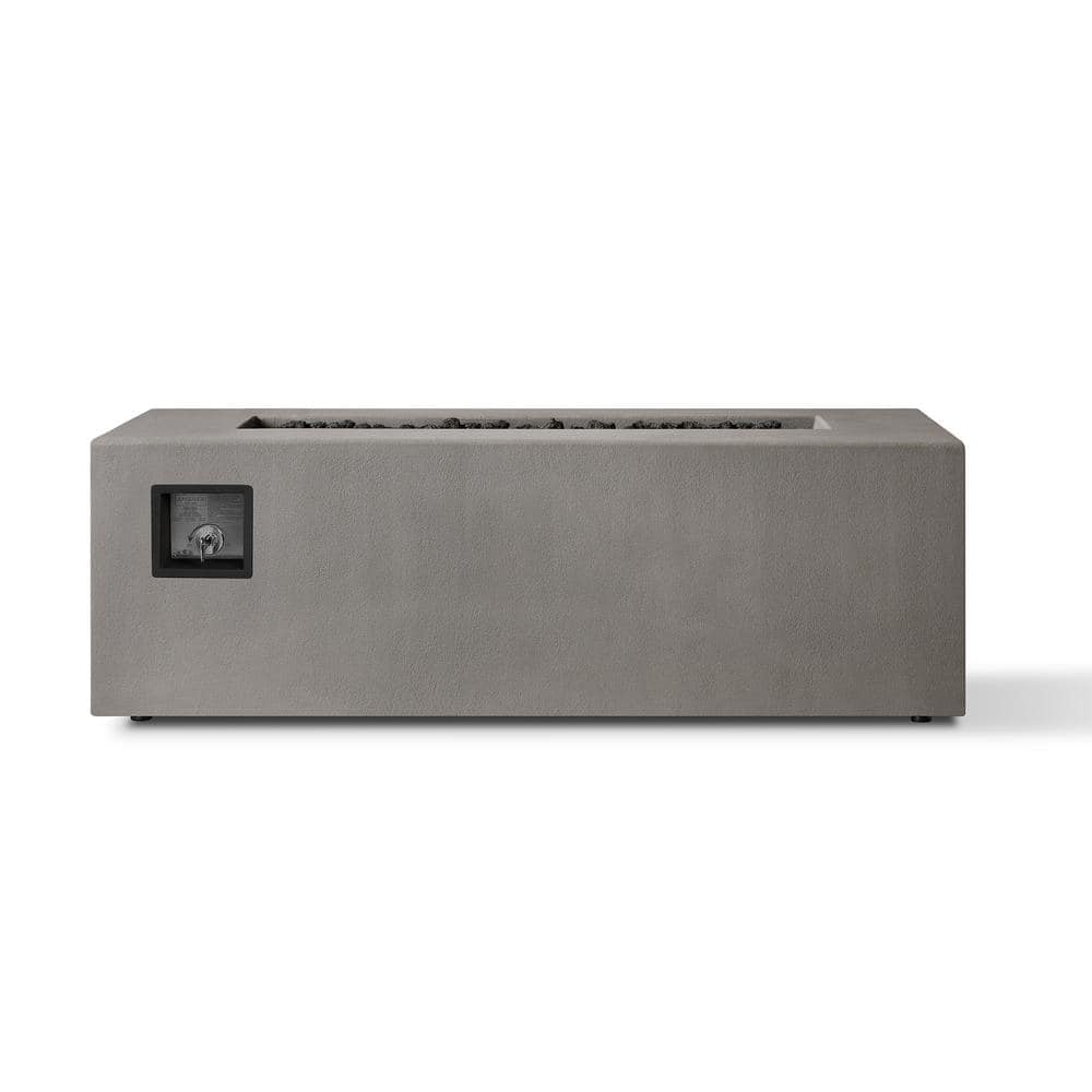 JENSEN CO Matteau 60 in. x 19 in. Rectangle Concrete Composite Propane