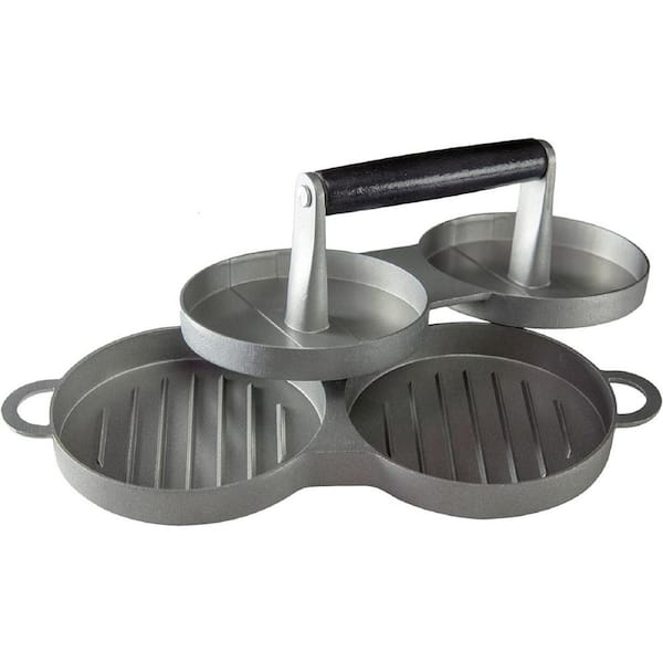 Adrinfly Aluminum Heavy-duty Burger Press with Plastic Material Handle