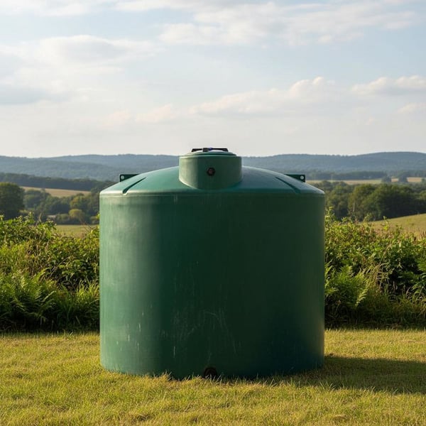 VPC 2500 Gal. Dark Green Polyethylene Vertical Water Storage Tank
