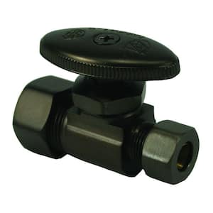 Water Supply Straight Stop 5/8 in. Compression Inlet x 3/8 in. Compression Outlet in Oil Rubbed Bronze