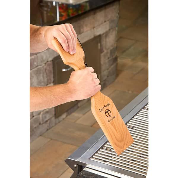 The Great Scrape Woody Paddle All Natural BBQ Grill Scraper Eco Cleaner Tool for sale online 