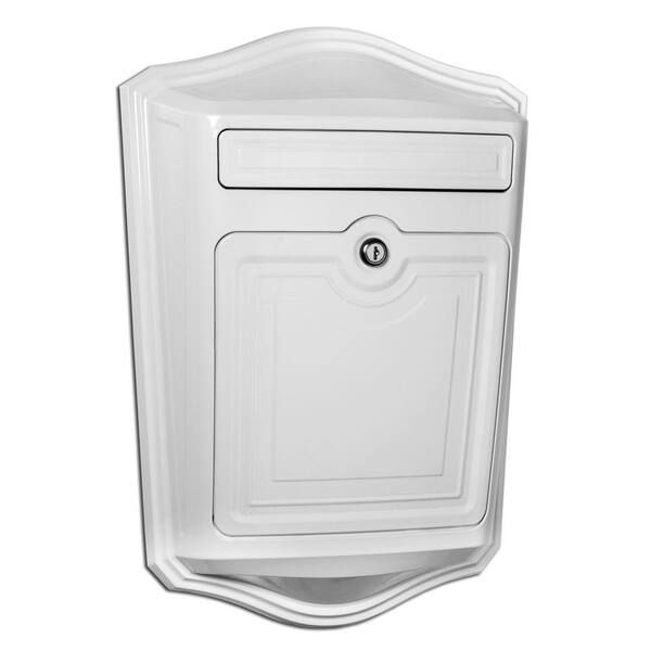 Unbranded Maison White Wall-Mount Locking Mailbox