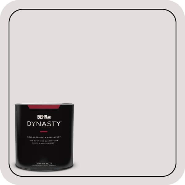 BEHR DYNASTY 1 qt. #PR-W7 Fading Fog Matte Interior Stain-Blocking Paint & Primer