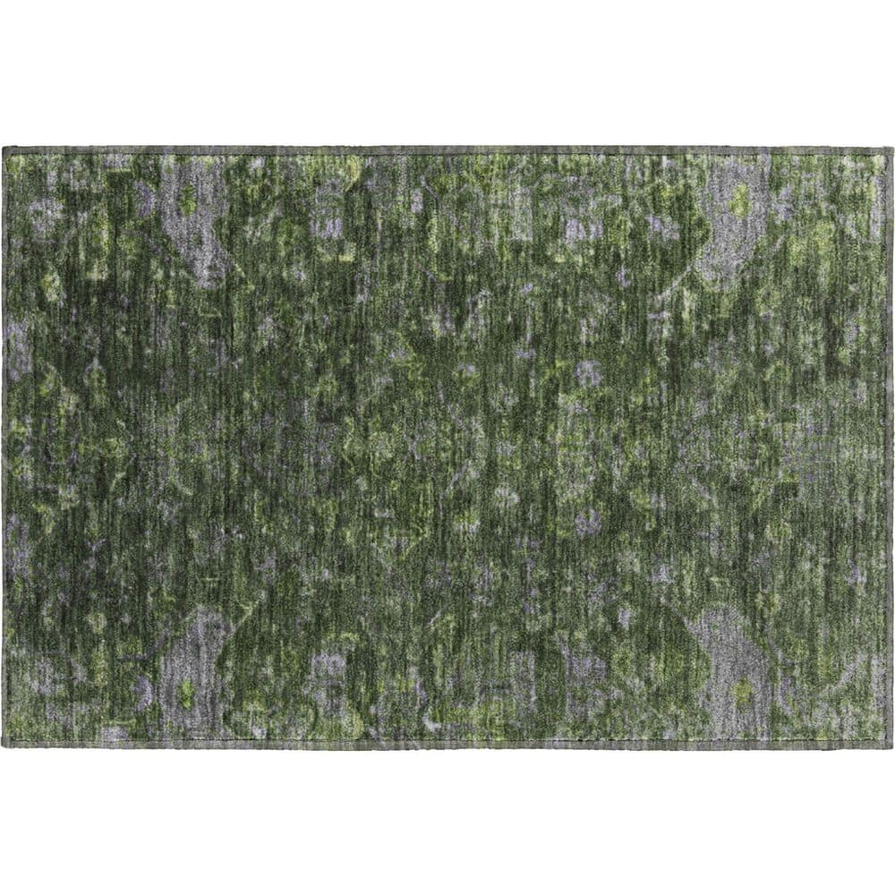 Mayfield Premium Machine Washable Abstract AMF2322 Olive 2 ft. x 3 ft. Accent Rug price history on PriceWatchPro