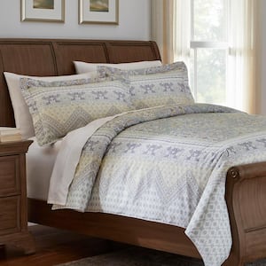 Delilah 3-Piece Medallion Full/Queen Duvet Cover Set
