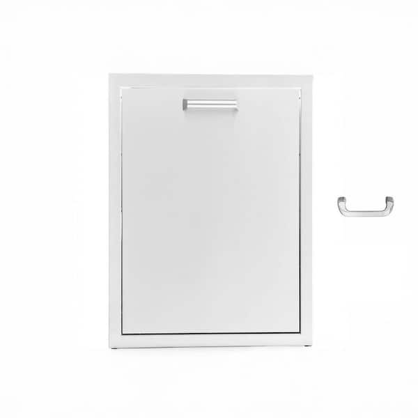 Signature 260 Series 20 in. x 26 in. Outdoor Kitchen BBQ Island Stainless Steel Recycling Bin Drawer and Trash Bin Combo