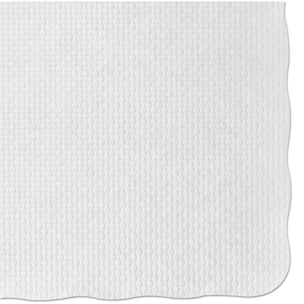 Hoffmaster 9-3/4 in. x 13-3/4 in. White Barato Patterned Placemats (1000 Per Case)