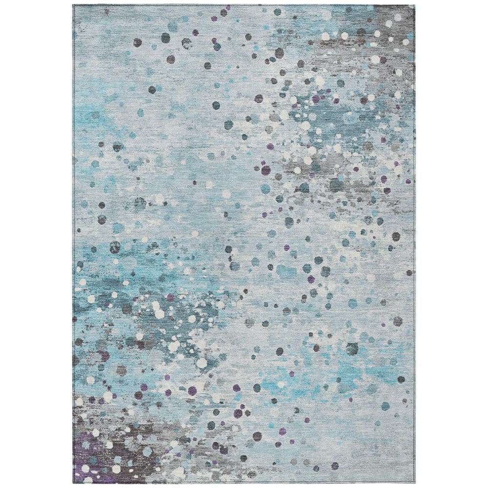 Chantille Machine Washable Indoor/Outdoor Abstract ACN2007 Teal 3 ft. x 5 ft. Area Rug price history on PriceWatchPro