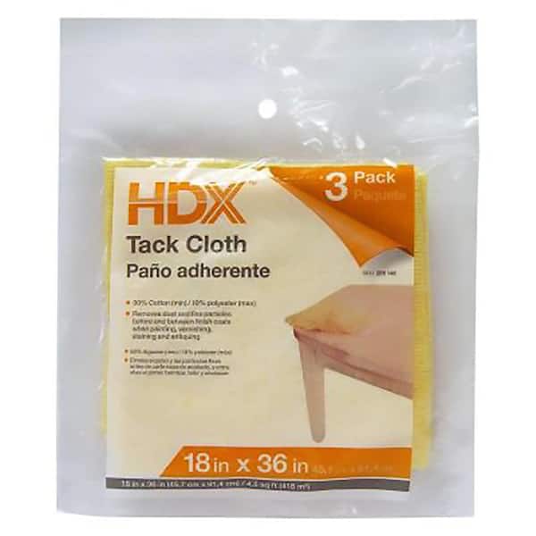 HDX 18 in. x 36 in. Tack Cloths (3-Pack)