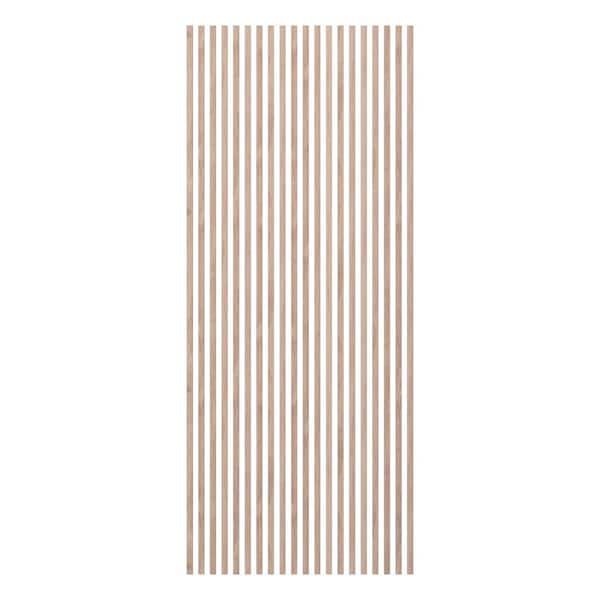 Ekena Millwork Heritage Premier Traditional 94.5 in. H x 1 in. W Slatwall Panels in Red Oak 20-Pack