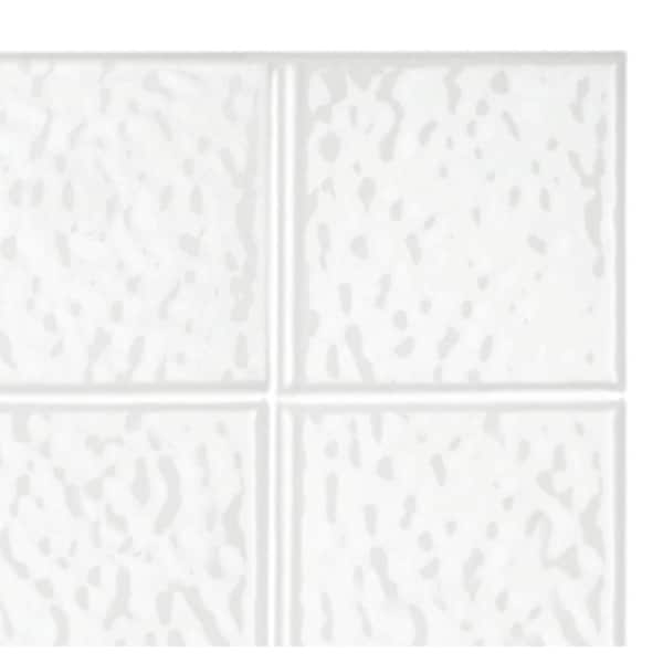 Everyday Textured Tile Design 42 in. x 34 in. x 76 in. 1-Piece Shower Stall with Center Drain in White