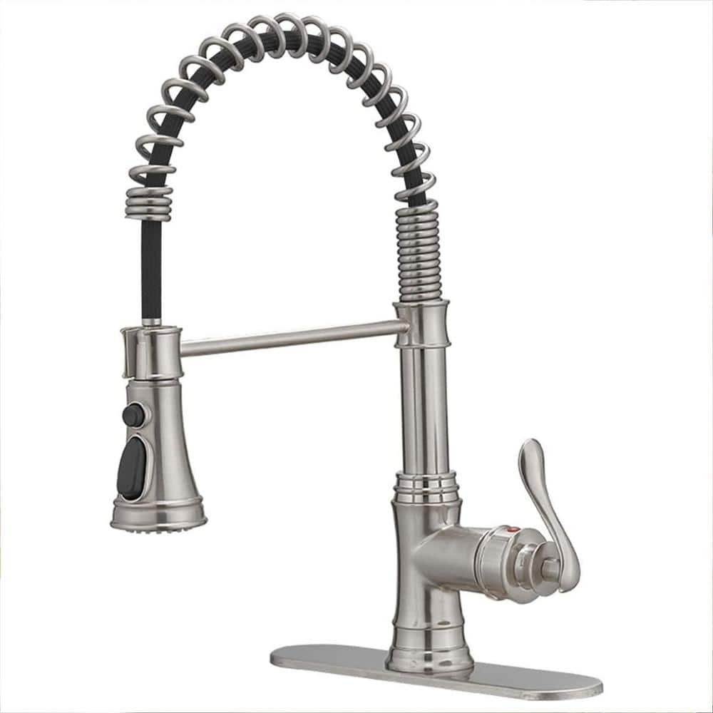 Single Handle Pull Down Sprayer Kitchen Faucet with Advanced Spray Single H