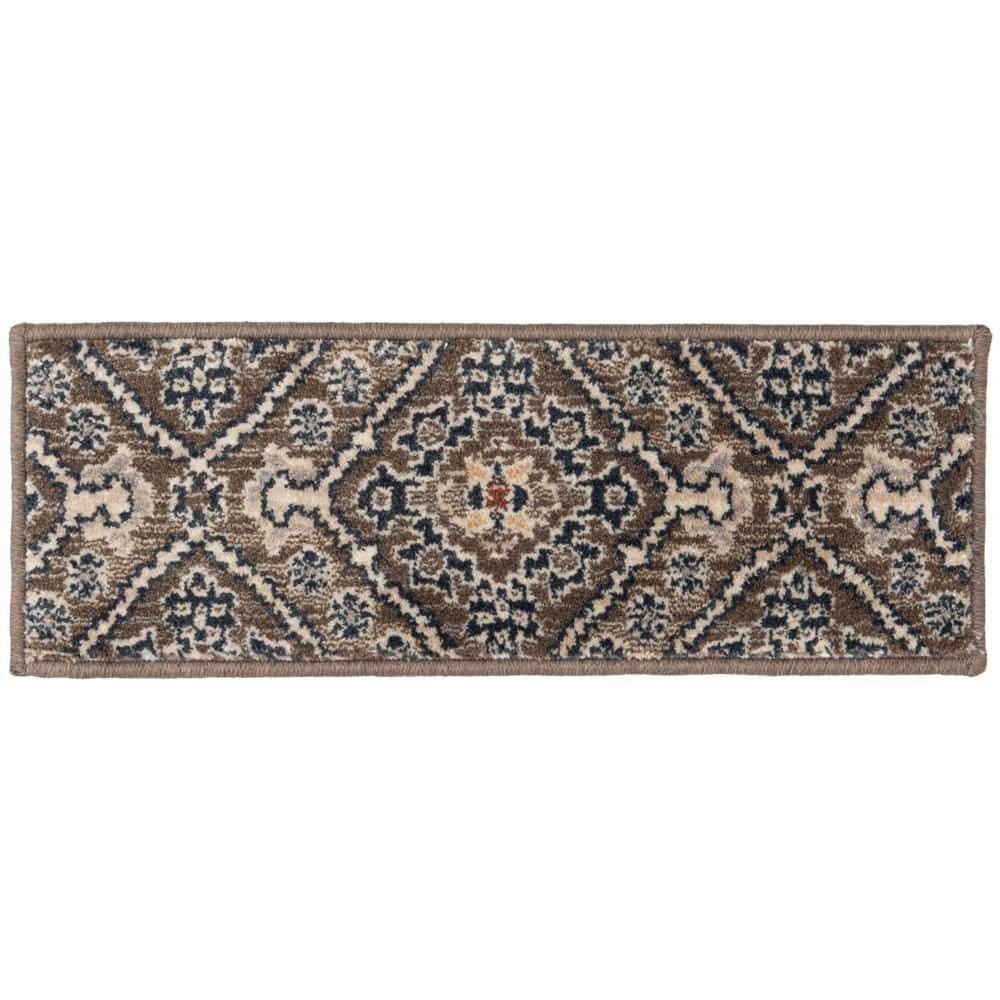 Stratford Mina Latte/Sand 9 in. x 26 in. Woven Polypropylene Stair Tread Cover (Set of 1) price history on PriceWatchPro