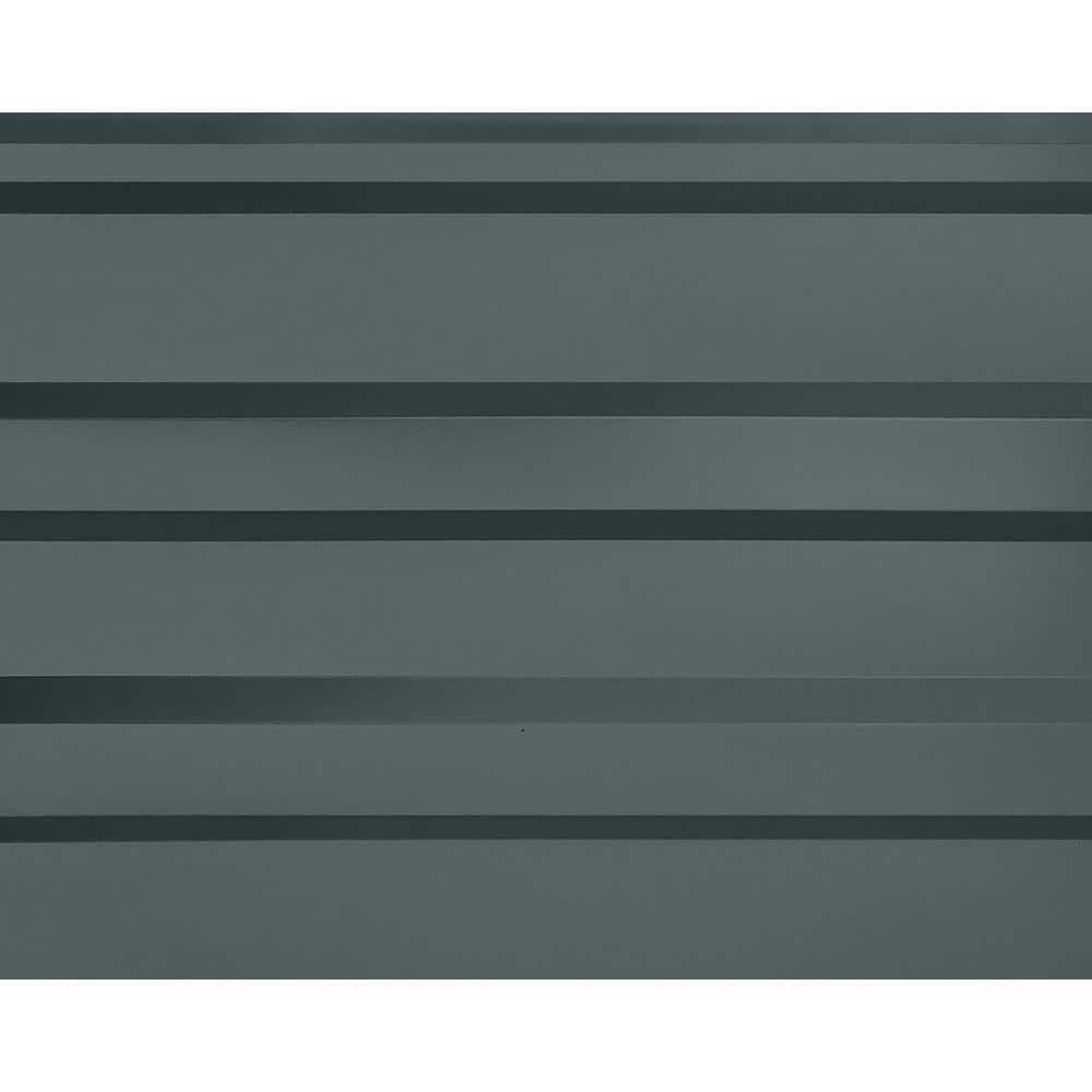 Charcoal Galvanized Steel Carport Enclosure Kit