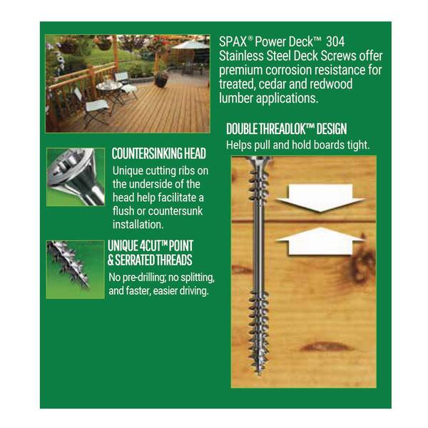 YellaWood #10 x 2.5 in. Star Flat Head Outdoor Deck Screw (250 Pack) SFXF10250AR - The Home Depot YellaWood #10 x 2.5 in. Star Flat Head Outdoor Deck Screw (250 Pack) SFXF10250AR - The Home Depot
