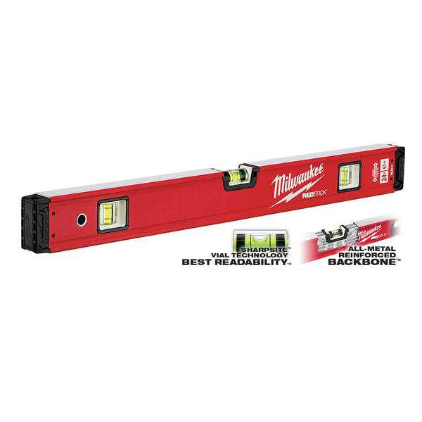 REDSTICK Magnetic Compact Box Level Set Details about / 24 in.//48 in