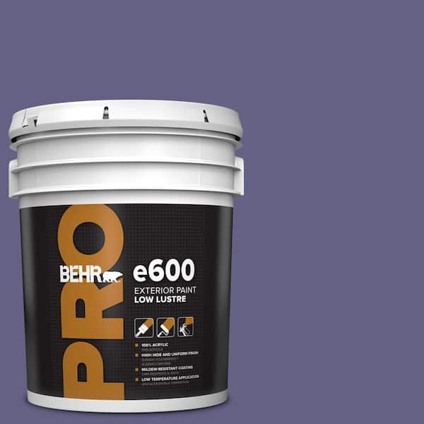 BEHR PRO 5 gal. #640D-7 Pharaoh Purple Low Luster Exterior Paint