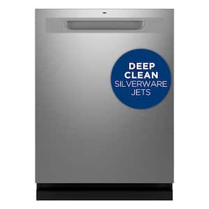 24 in. Fingerprint Resistant Stainless Top Control Built-In Tall Tub Dishwasher with 3rd Rack, Bottle Jets, 45 dBA