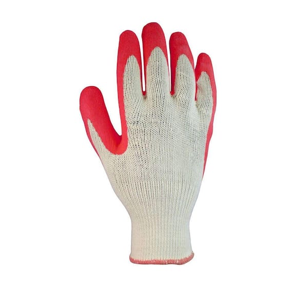 FIRM GRIP 6-Pairs String-Knit Latex-Coated Gloves