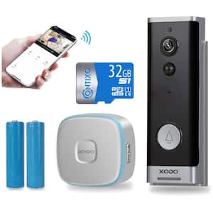 Smart WiFi Video Doorbell Wireless Security Camera, 2-Way Audio/Waterproof Video Doorbell/WiFi 1080p HD/166° Wide Angel
