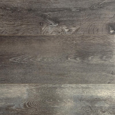 Dowden Gray Oak 12 mm T x 6.34 in. W x 47.72 in. L Water Resistant Laminate Flooring (16.80 sq. ft./case)