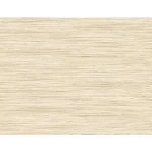 60.75 sq. ft. Coastal Haven Lemongrass Loe Sanctuary Stria Embossed Vinyl Unpasted Wallpaper Roll