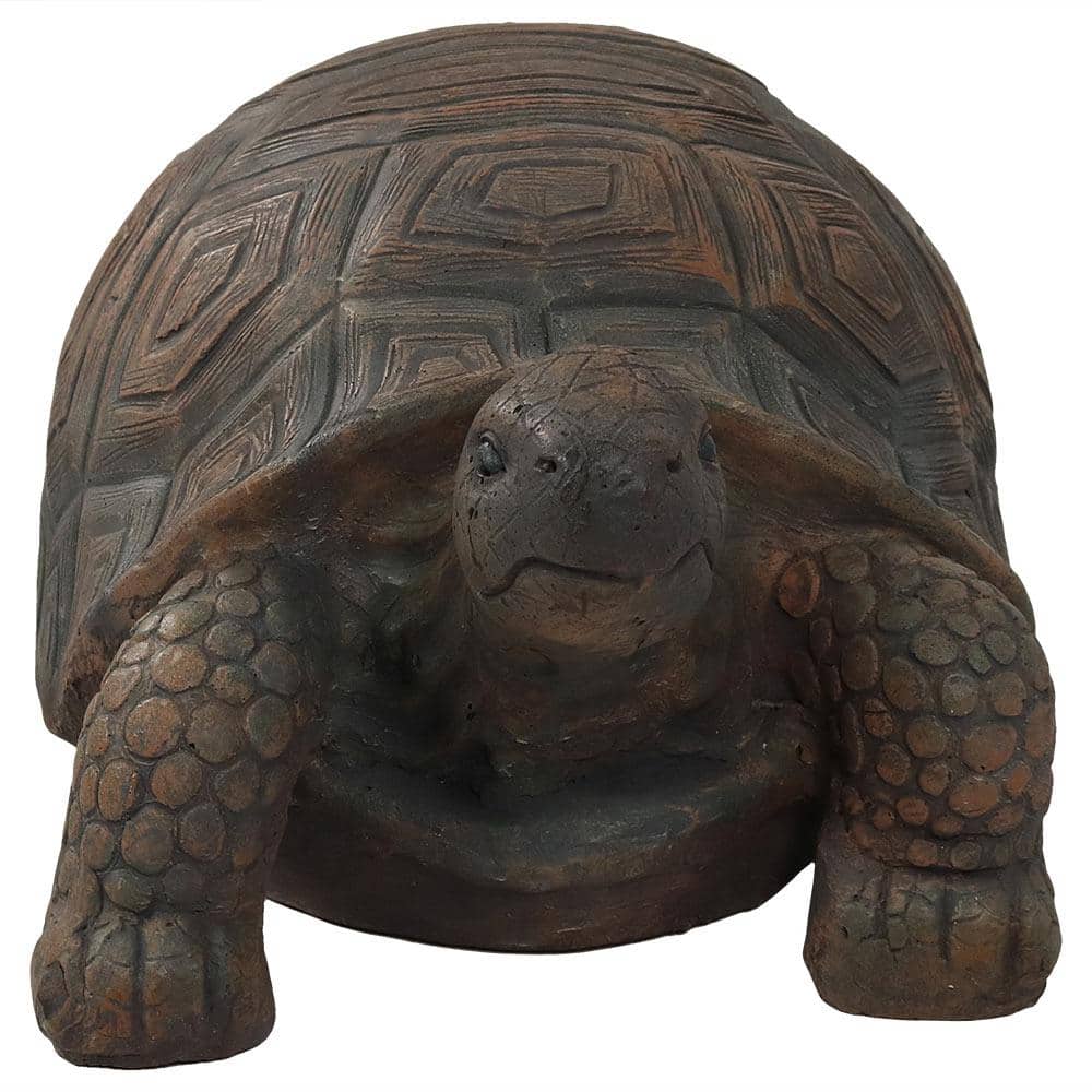 Tanya the Tortoise Large Brown Poly-Concrete Garden Statue