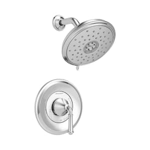 Delancey Water Saving 1-Handle Shower Faucet Trim Kit for Flash Rough-In Valves in Polished Chrome (Valve Not Included)