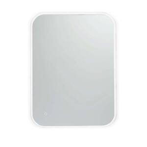 36 in. x 24 in. Classic Rectangle Frameless LED Lighted Anti-Fog Bathroom Vanity Mirror with Dimmer, Memory Touch Switch