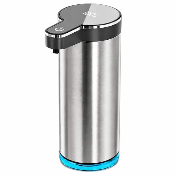 Stainless Steel Soap and Lotion Dispenser Touchless Automatic Liquid Dispenser 12 oz, 4 Adjustable Levels
