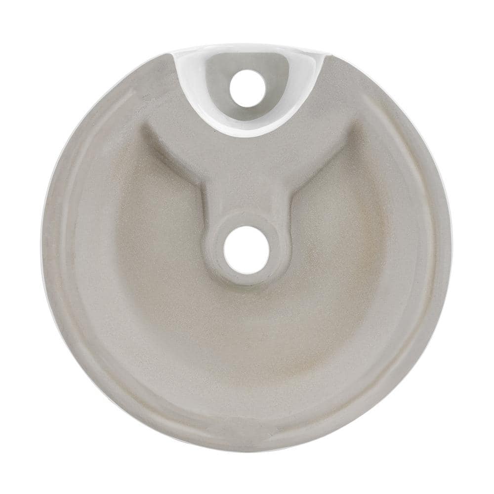 Monaco 15.75" White Ceramic Console Sink with Matte Black Legs