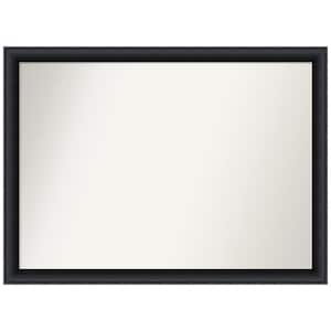 Nero Black 41.5 in. W x 30.5 in. H Non-Beveled Wood Bathroom Wall Mirror in Black