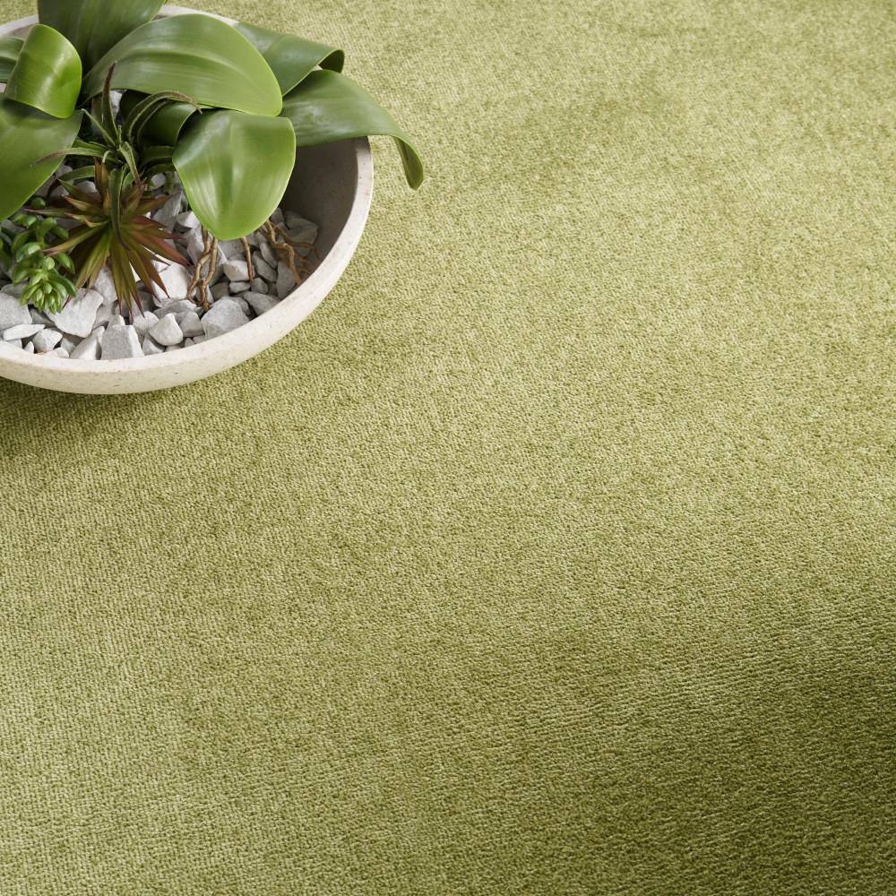 Handmade Green Synthetic Rectangular 10' x 14' Rug