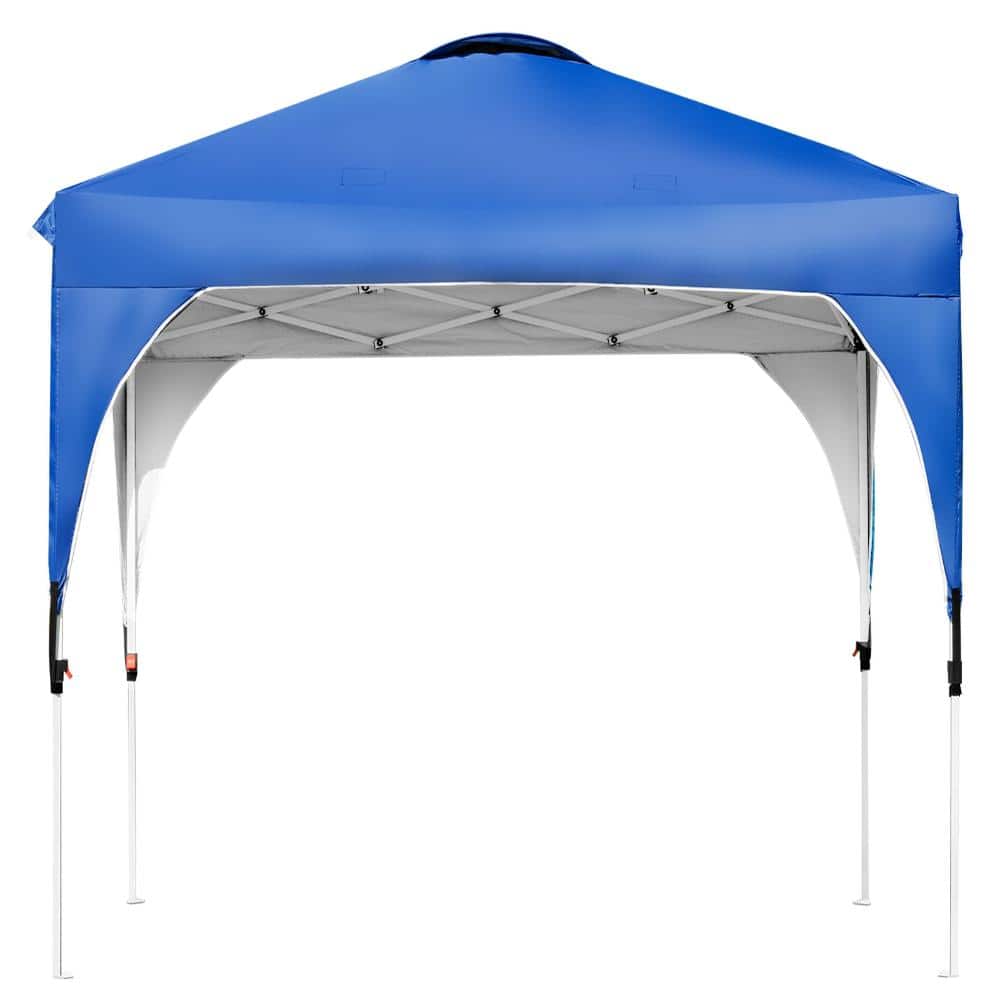 6.6 ft. x 6.6 ft. Oxford Fabric Pop-Up Canopy Tent with Roller Bag and Adjustable Height, Blue price history on PriceWatchPro