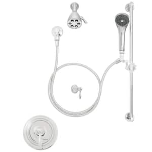 SentinelPro 1-Handle 3-Spray Round Shower Faucet in Polished Chrome (Valve Included)